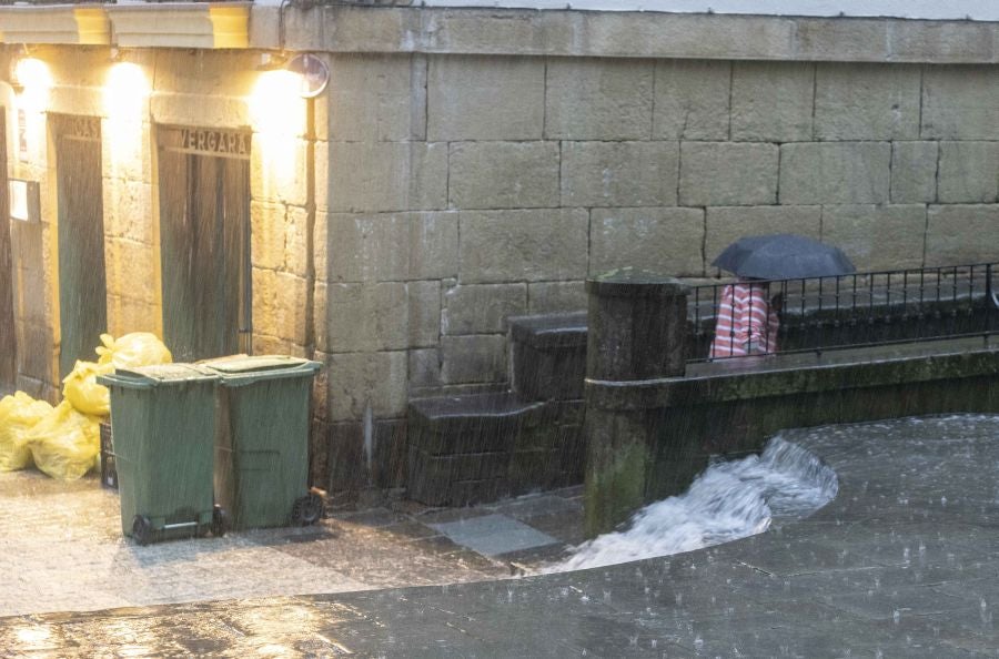 La DANA provoca intensas lluvias en Gipuzkoa