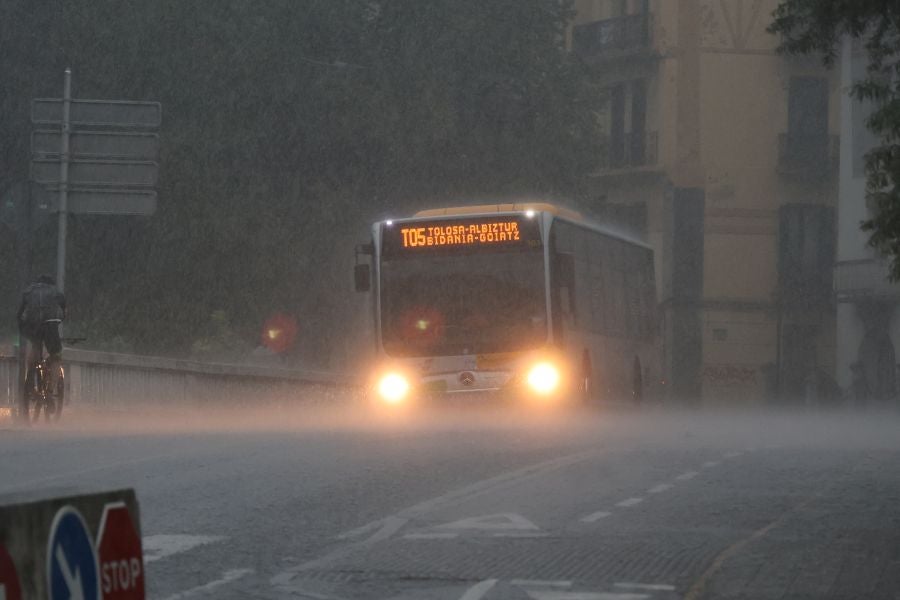 La DANA provoca intensas lluvias en Gipuzkoa
