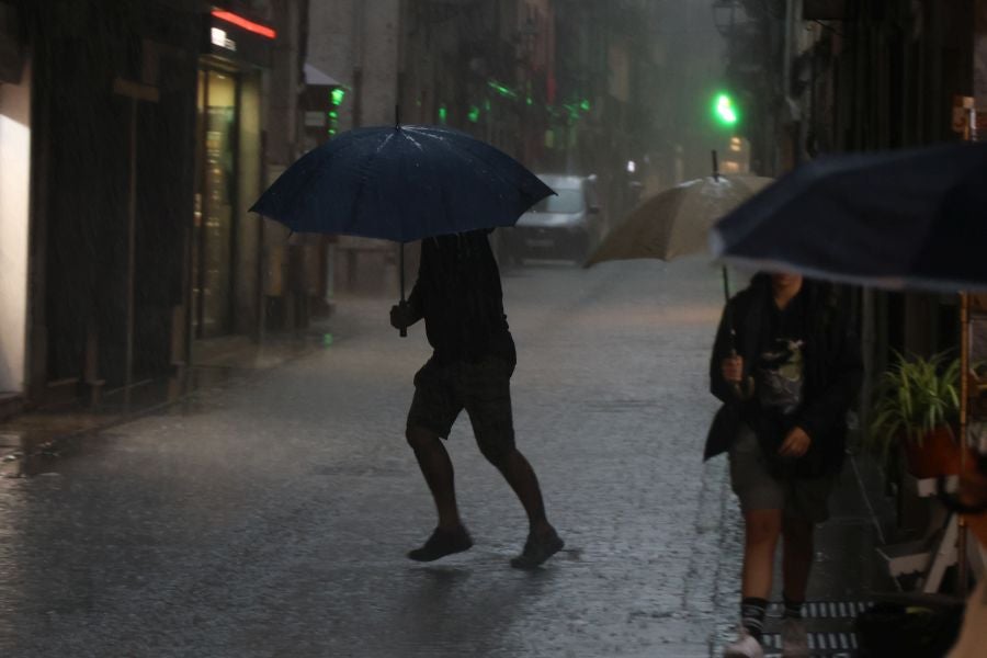La DANA provoca intensas lluvias en Gipuzkoa