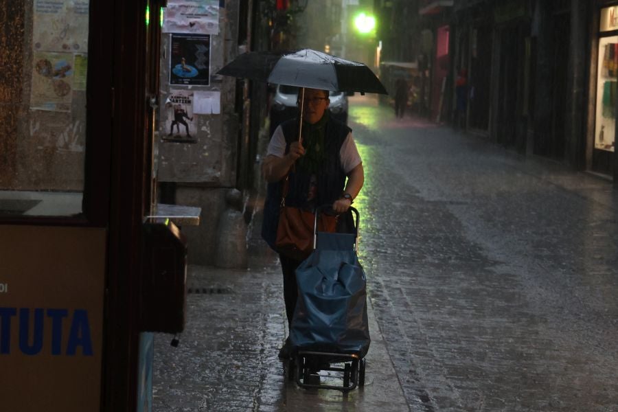 La DANA provoca intensas lluvias en Gipuzkoa