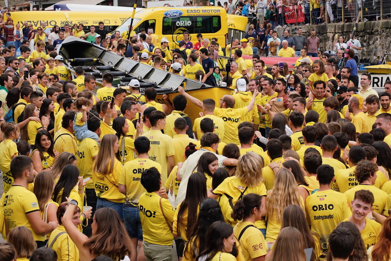 Gran ambiente en Donostia en la primera jornada de la Bandera de La Concha