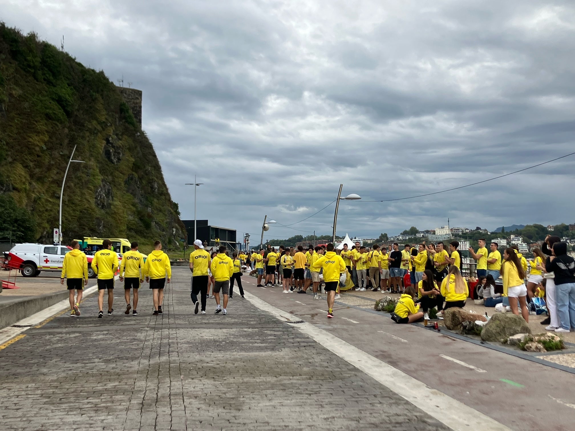 Gran ambiente en Donostia en la primera jornada de la Bandera de La Concha