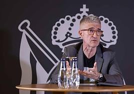 Roberto Olabe durante la comparecencia de este lunes.