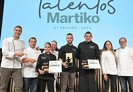 Los premiados del concurso gastronómico Talentos Martiko 2023.