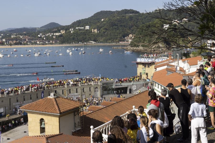 Las aficiones toman Donostia en el gran día del remo