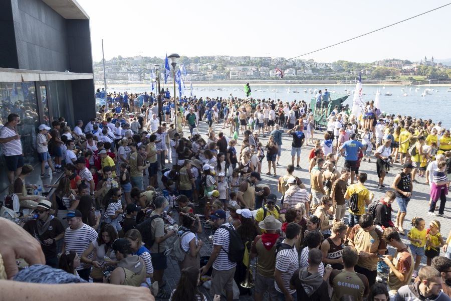 Las aficiones toman Donostia en el gran día del remo