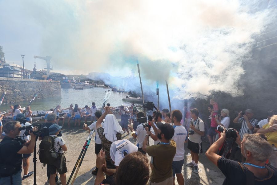 Las aficiones toman Donostia en el gran día del remo