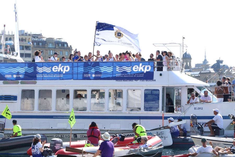 Arraun Lagunak celebra su victoria