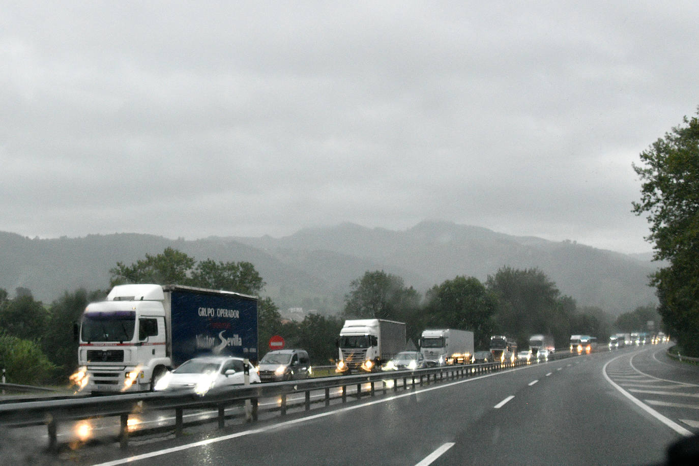 Las tormentas barren Gipuzkoa