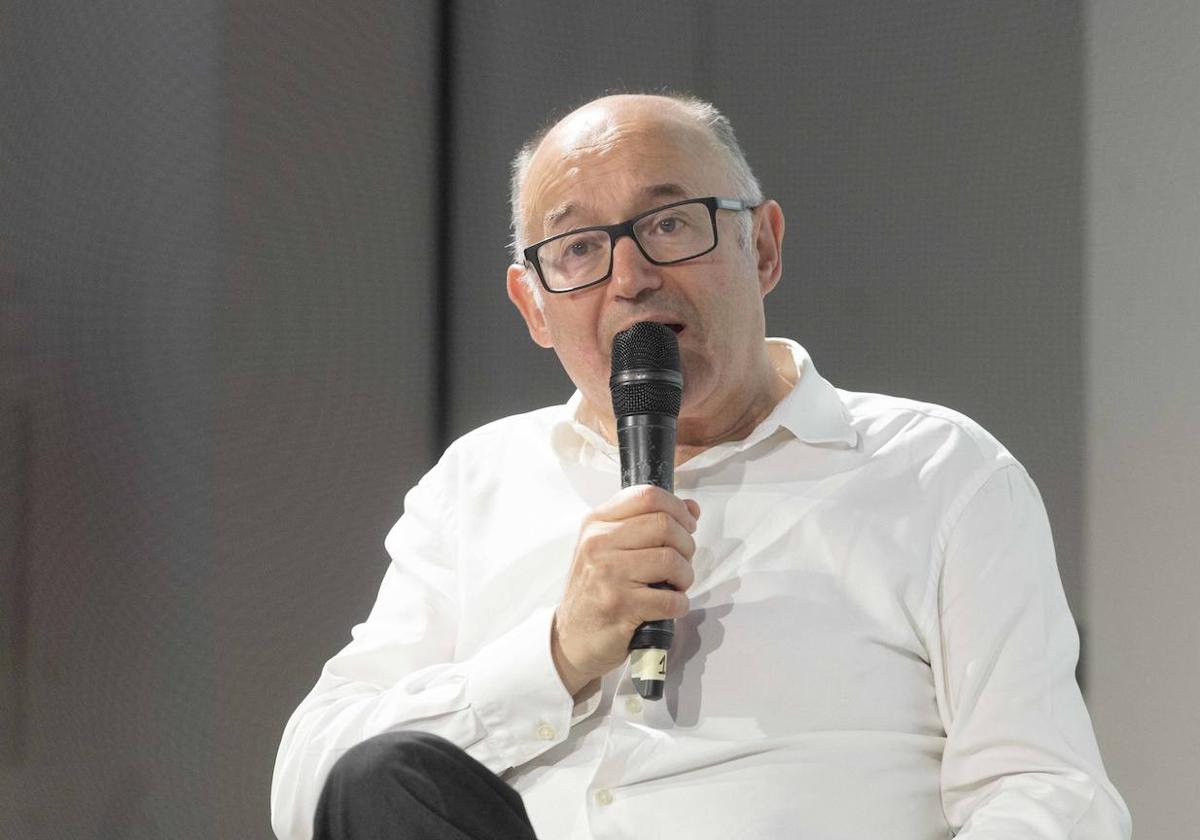 José Luis Rebordinos, este martes, en una rueda de prensa en San Sebastián.