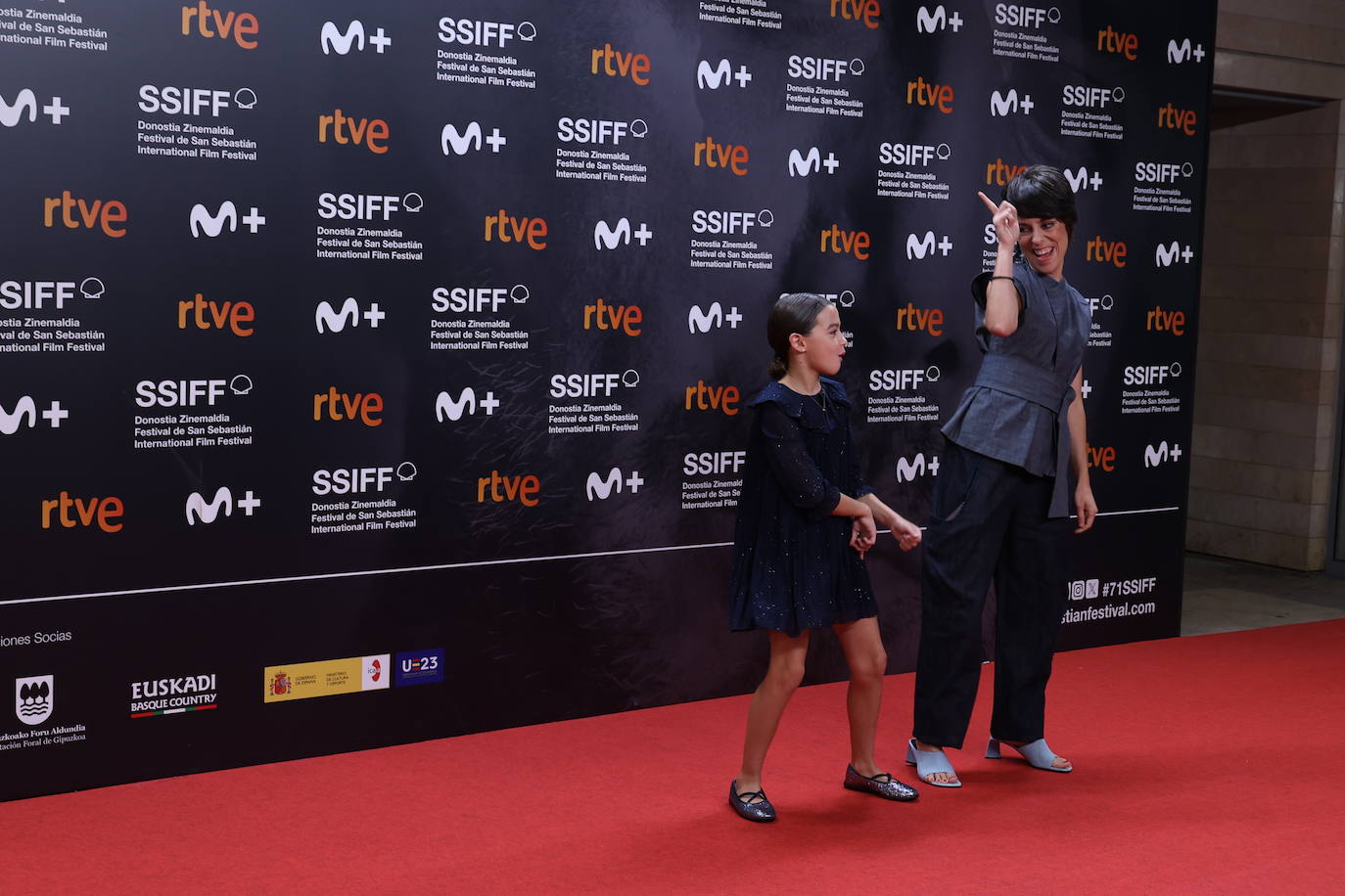 Alfombra roja de la gala inaugural del Zinemaldia