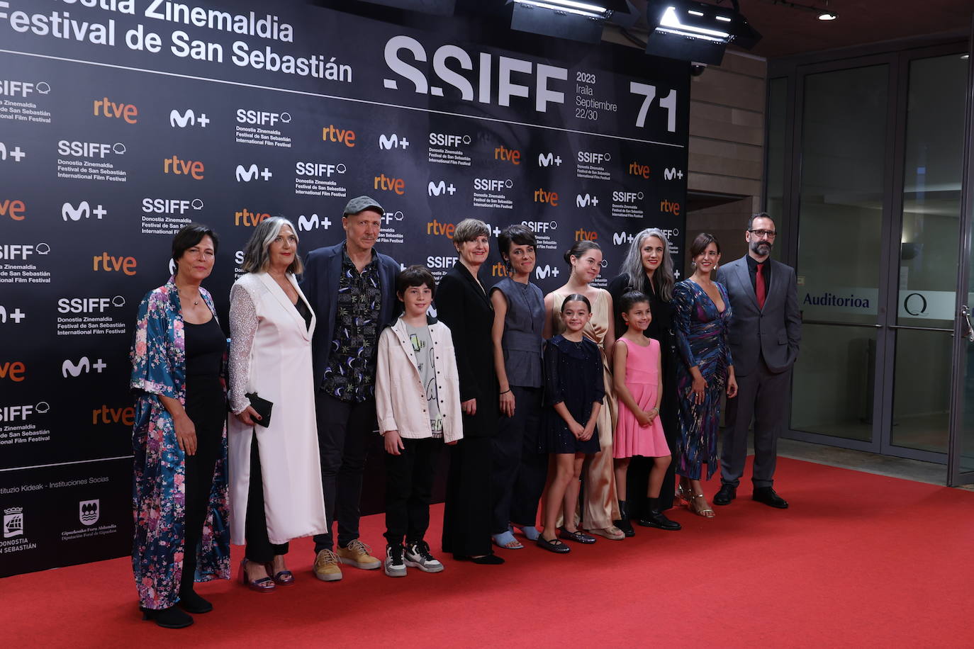 Alfombra roja de la gala inaugural del Zinemaldia