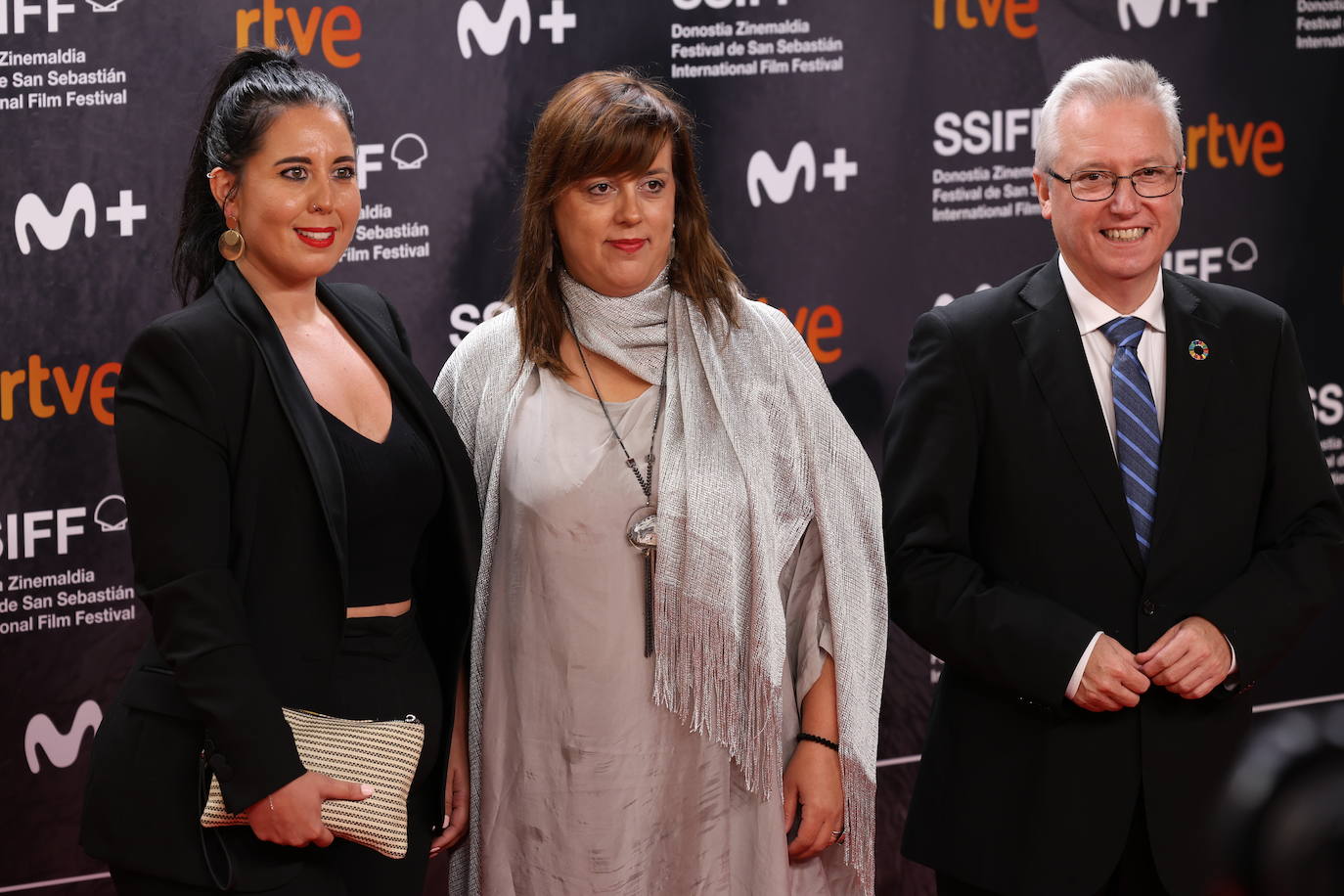 Alfombra roja de la gala inaugural del Zinemaldia