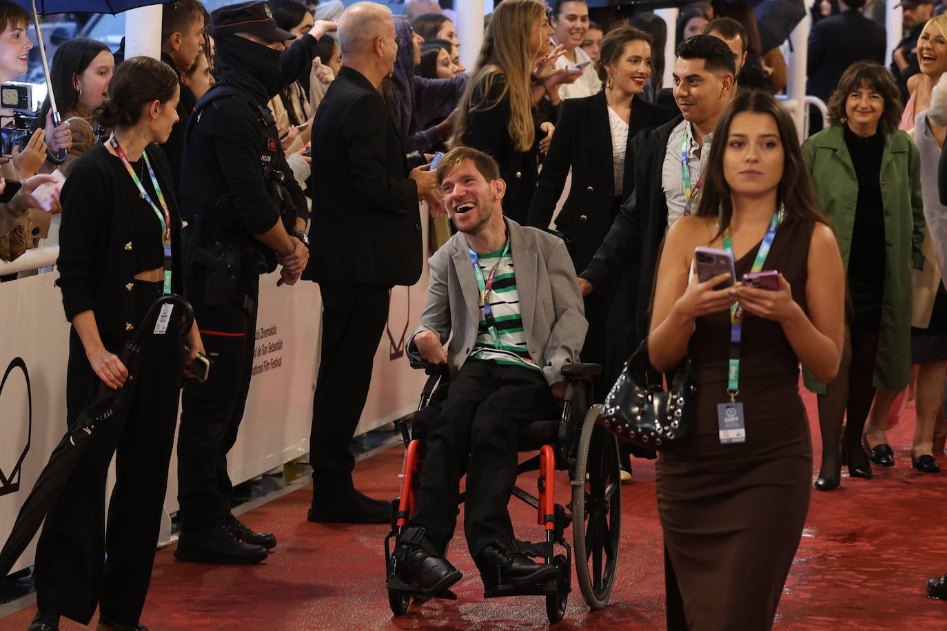 Alfombra roja de la gala inaugural del Zinemaldia