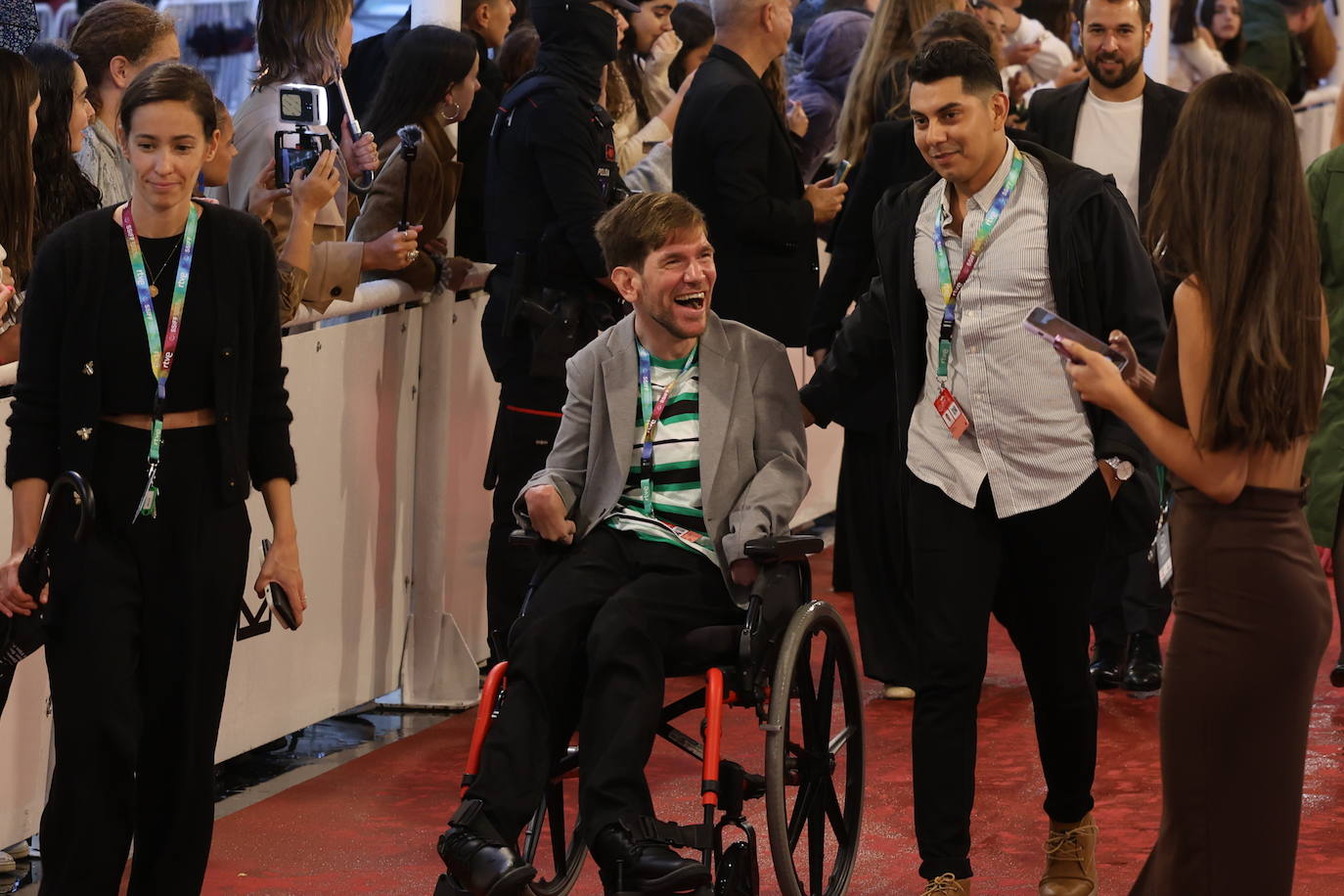 Alfombra roja de la gala inaugural del Zinemaldia