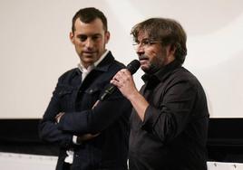 Jordi Évole y Marius Sánchez, durante la presentación del documental.