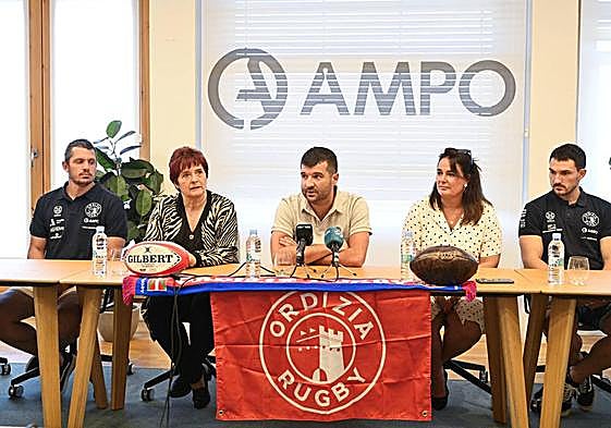 Presentación del Ampo Ordizia este lunes.