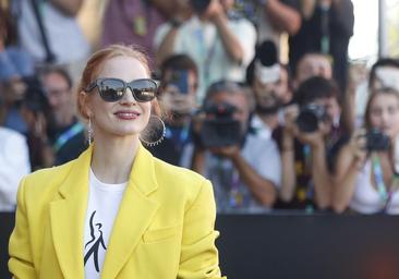 Jessica Chastain: «En ningún sitio te dan la bienvenida como en San Sebastián»