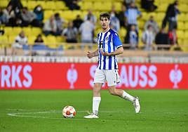 Aritz Elustondo, en una partido del curso pasado.