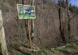 Zona de Anoeta donde fueron arrojados los restos de corderos.