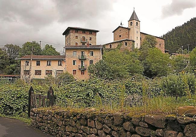 Una vista del barrio San Gregorio de Ataun.