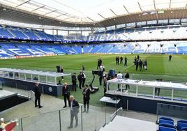 El Reale Arena, vestido de Champions, posible sede del Mundial 2030.