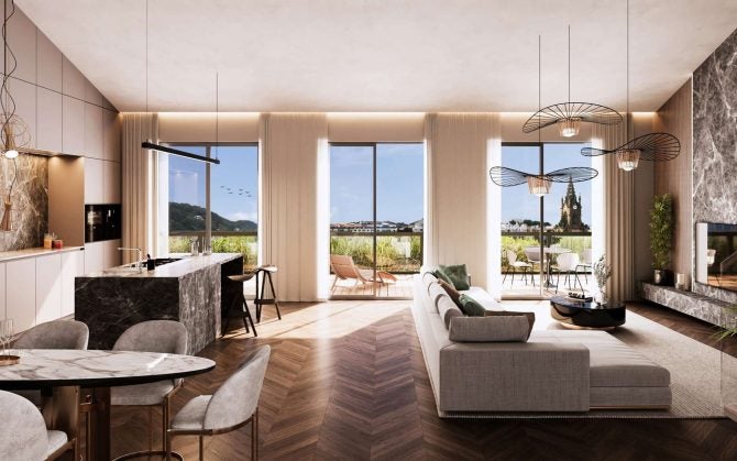 Así son las nuevas viviendas de lujo en el edificio Telefónica de San Sebastián