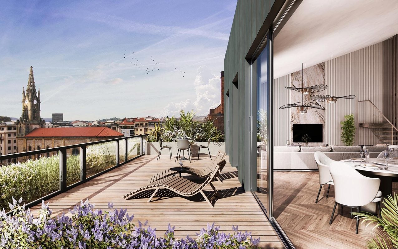 Así son las nuevas viviendas de lujo en el edificio Telefónica de San Sebastián