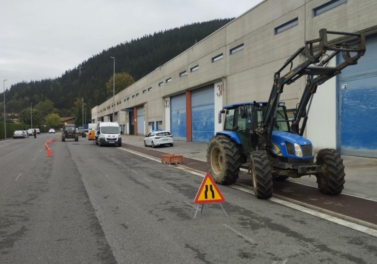 Un tractor preparado para pasar la inspección técnica.