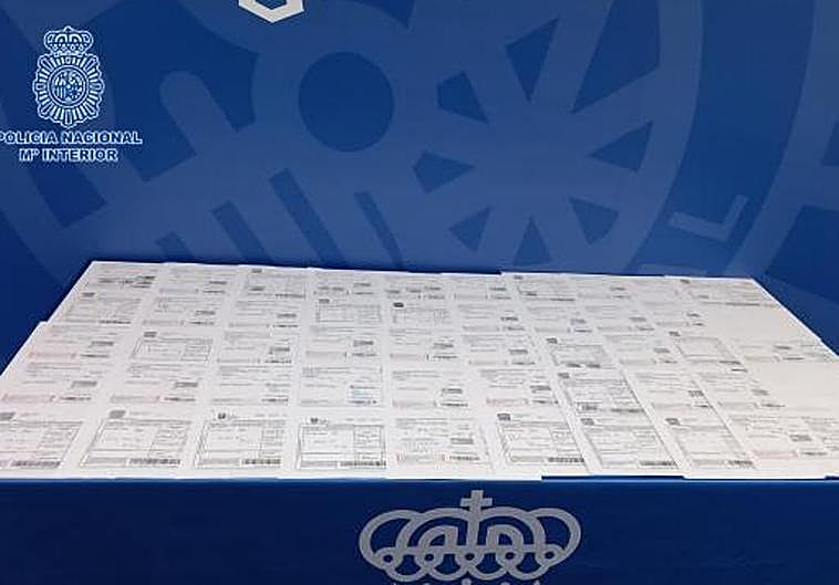 Recetas falsificadas por la detenida