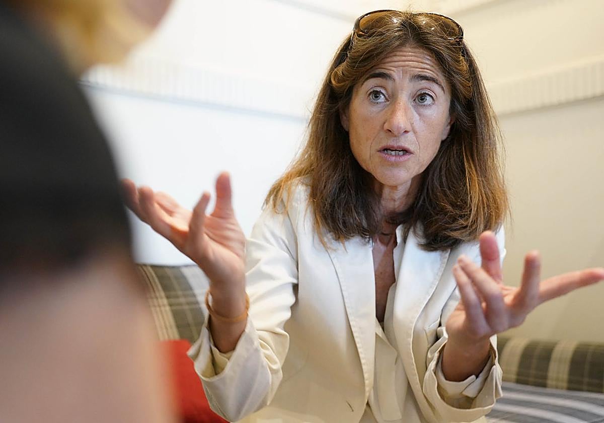 Pili Zabala en la entrevista que concedió hace unos días a este periódico.