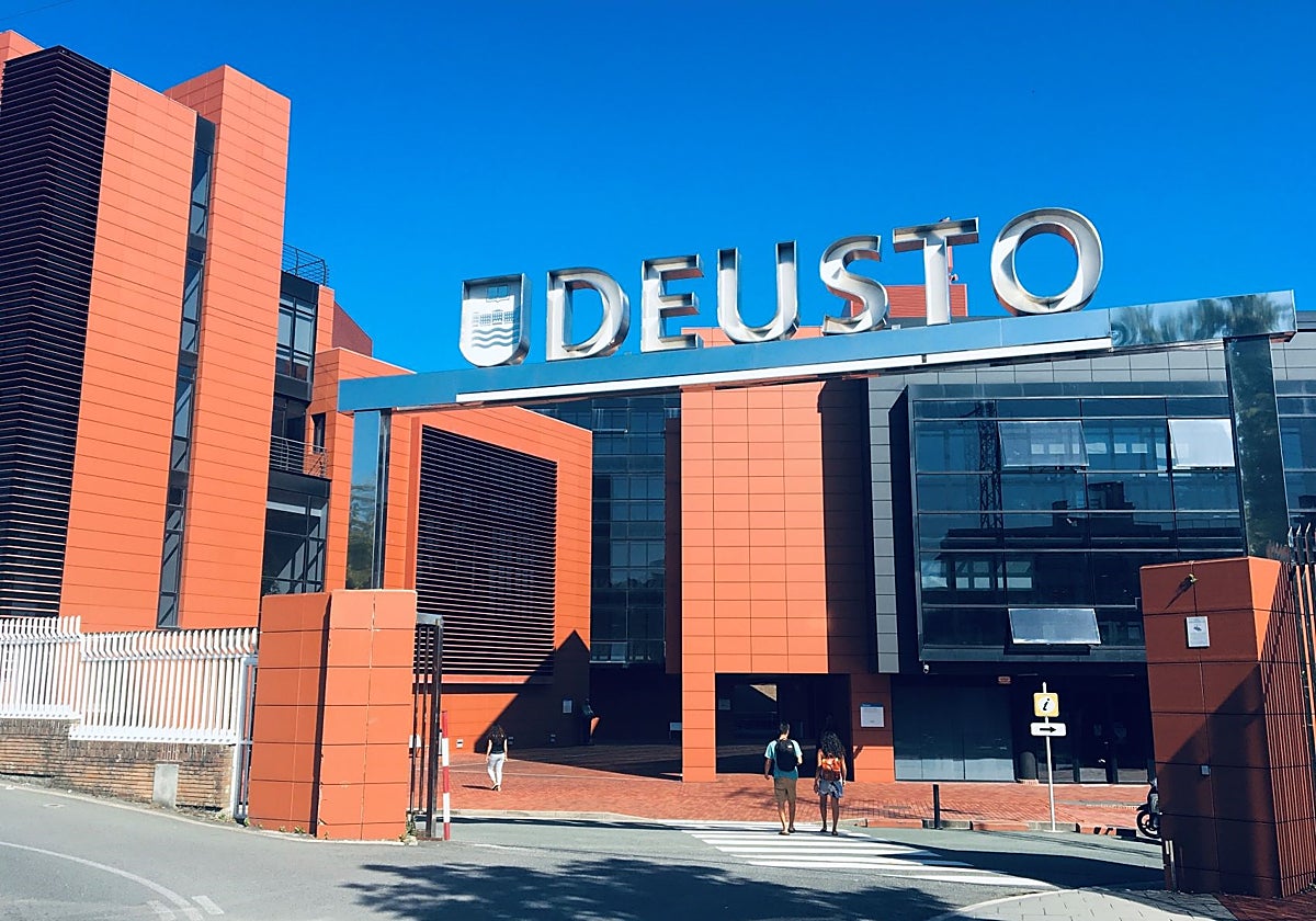 Entrada a la Universidad de Deusto en Donostia