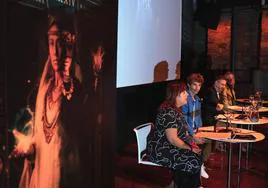 Goizane Álvarez, Jon Insausti, Aitziber Atorrasagasti y Josemi Beltrán en la presentación.