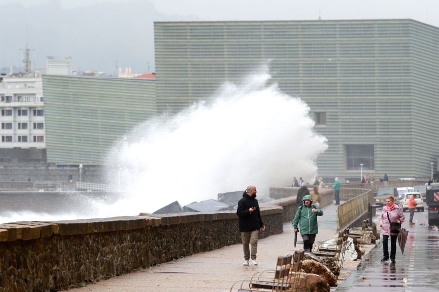 La borrasca llega a Gipuzkoa