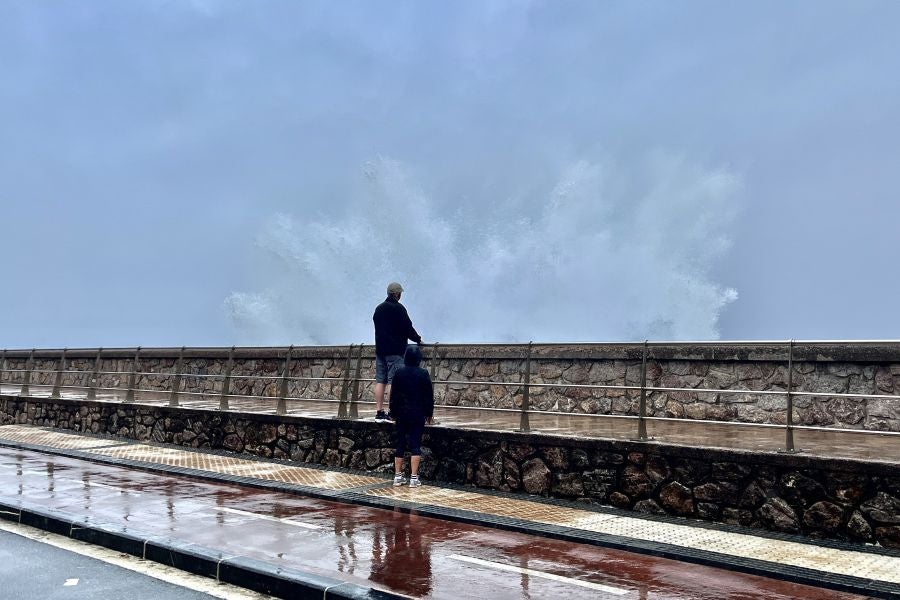 La borrasca llega a Gipuzkoa