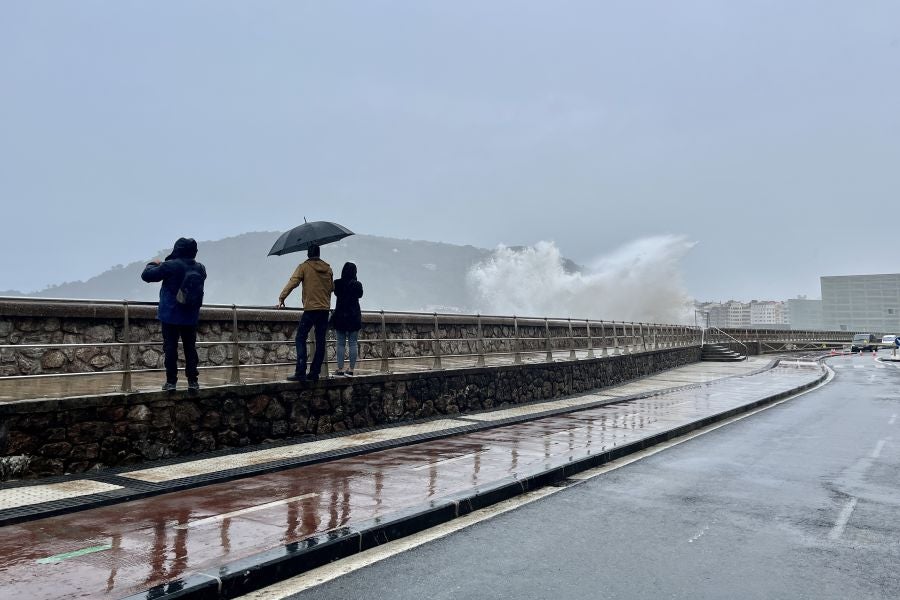 La borrasca llega a Gipuzkoa