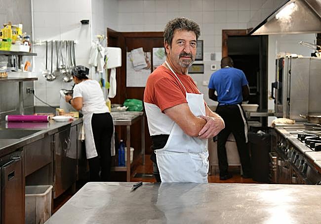 José Ignacio Beristain, en las cocinas de Sigma.