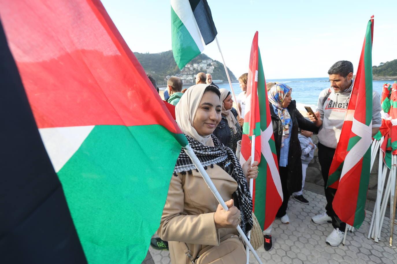 Donostia se echa a la calle en apoyo al pueblo palestino