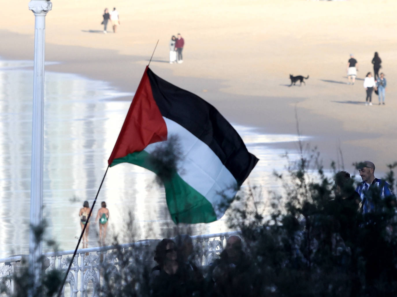 Donostia se echa a la calle en apoyo al pueblo palestino