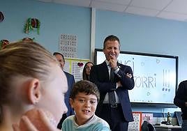 El consejero de Educación, Jokin Bildarratz, en un acto de inicio de curso.