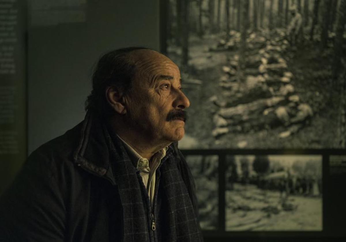 Eduard Fernández, caracterizado como Enric Marco para la película de Arregi y Garaño.