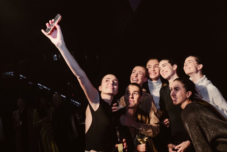 Photocall del desfile de Isabel Sanchis