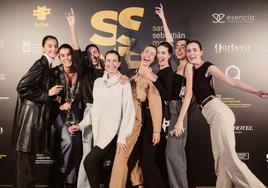 Photocall del desfile de Isabel Sanchis