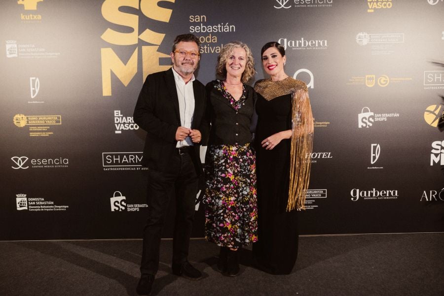 Photocall del desfile de Isabel Sanchis