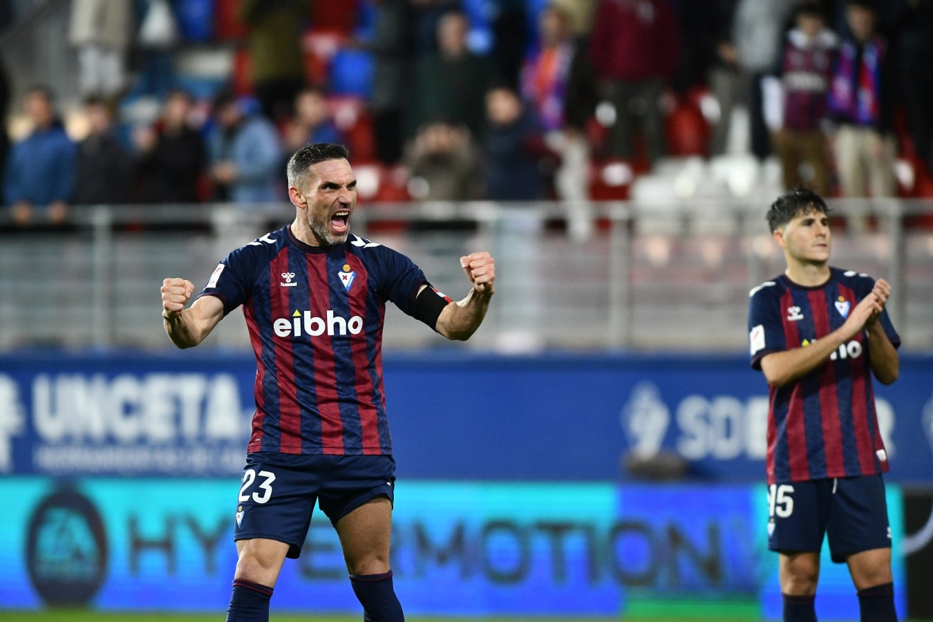 Las mejores imágenes de la &#039;manita&#039; del Eibar al Valladolid