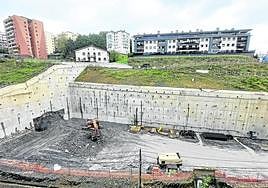 Imagen actual de las obras en Galtzaraborda.
