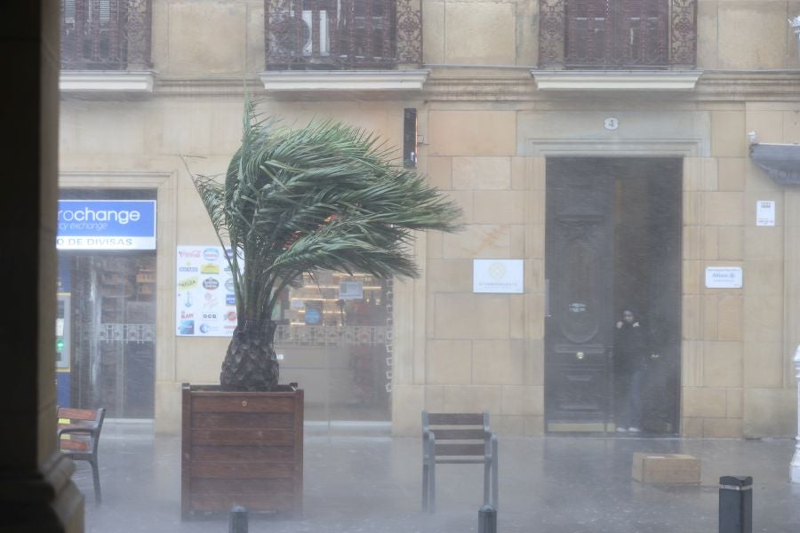 La huella de la borrasca Ciarán en Gipuzkoa
