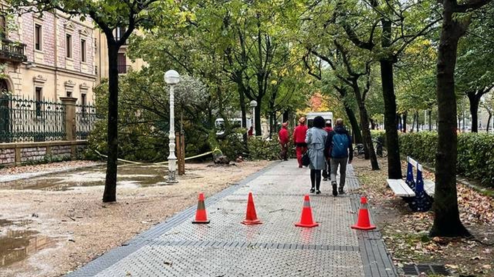 La huella de la borrasca Ciarán en Gipuzkoa