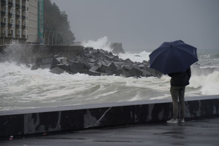 La huella de la borrasca Ciarán en Gipuzkoa