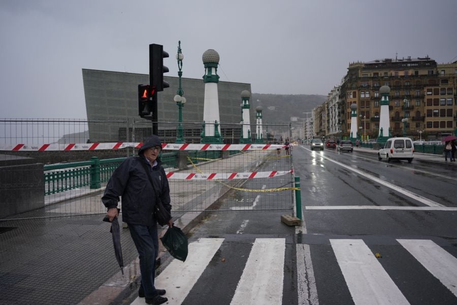La huella de la borrasca Ciarán en Gipuzkoa
